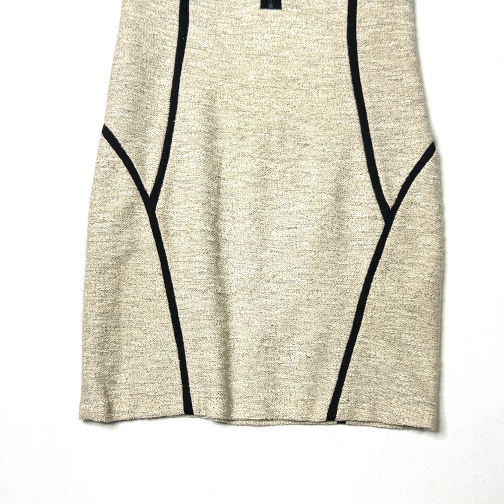 DKNY Cream & Black Trim Sleeveless Sheath Dress Size 4 - Picture 8 of 11
